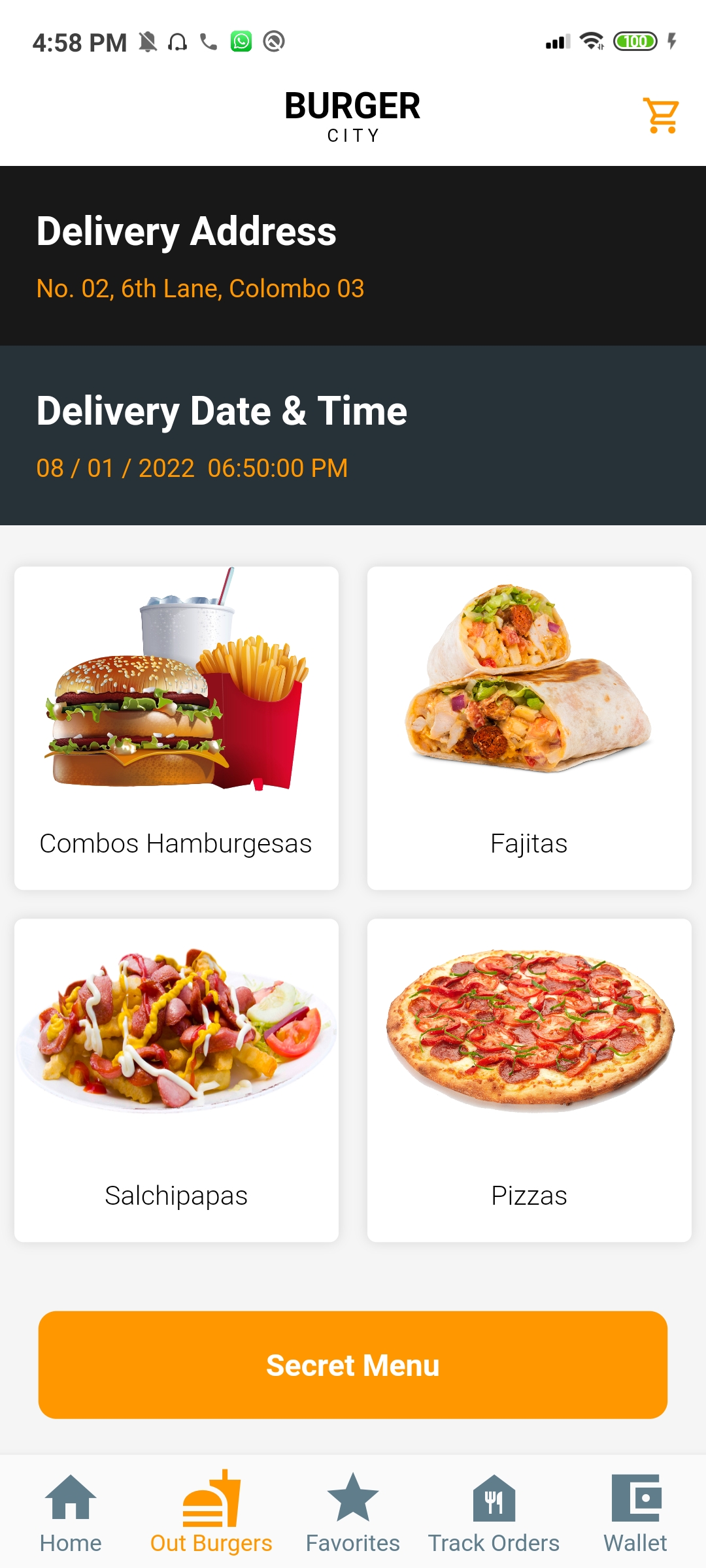 Burger App Built With Flutter