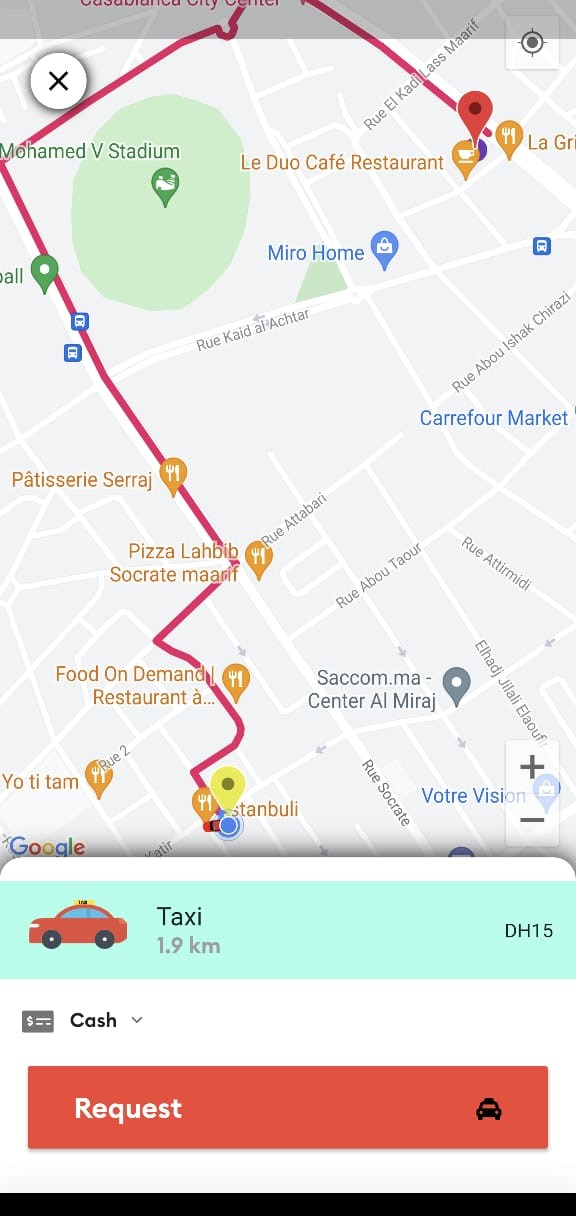 Taxi Rouge App With Flutter