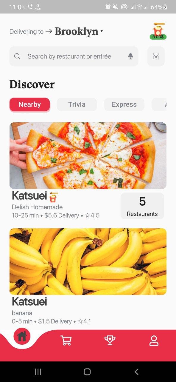 Take Out app - food delivery app with flutter