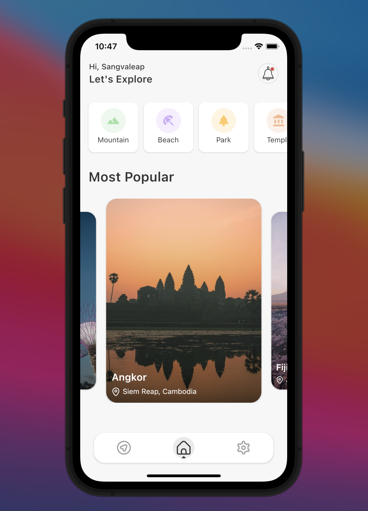 Travel App Built Using Flutter