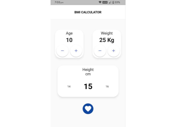A Flutter application which helps you to find your BMI