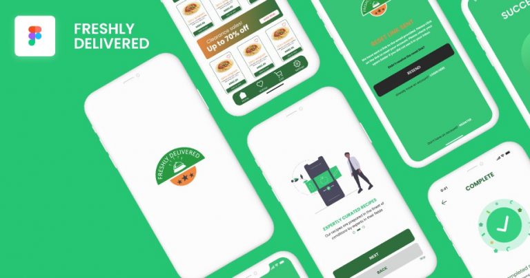 Freshly Delivered App desing made with Flutter