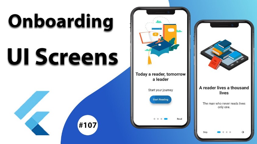 Create your custom and beautiful onboarding screens easily with Flutter