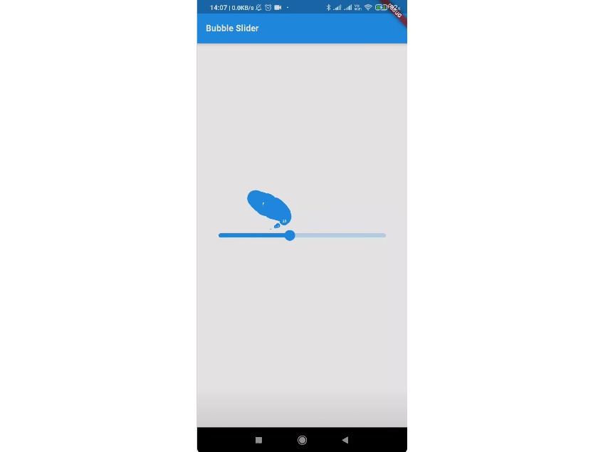 A flutter package support a slider customize UI with bubble animation