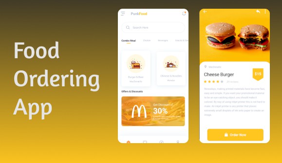 Food Ordering App UI Built With Flutter