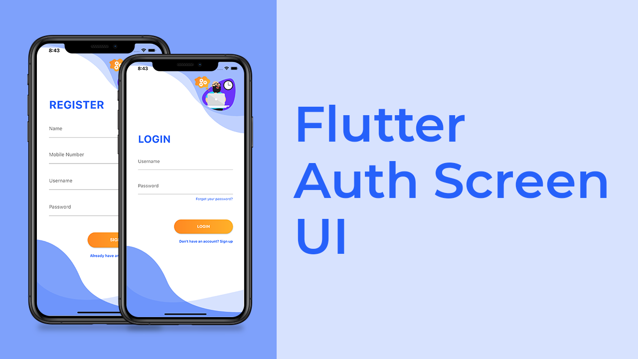 A Mobile app Login Page UI with Flutter