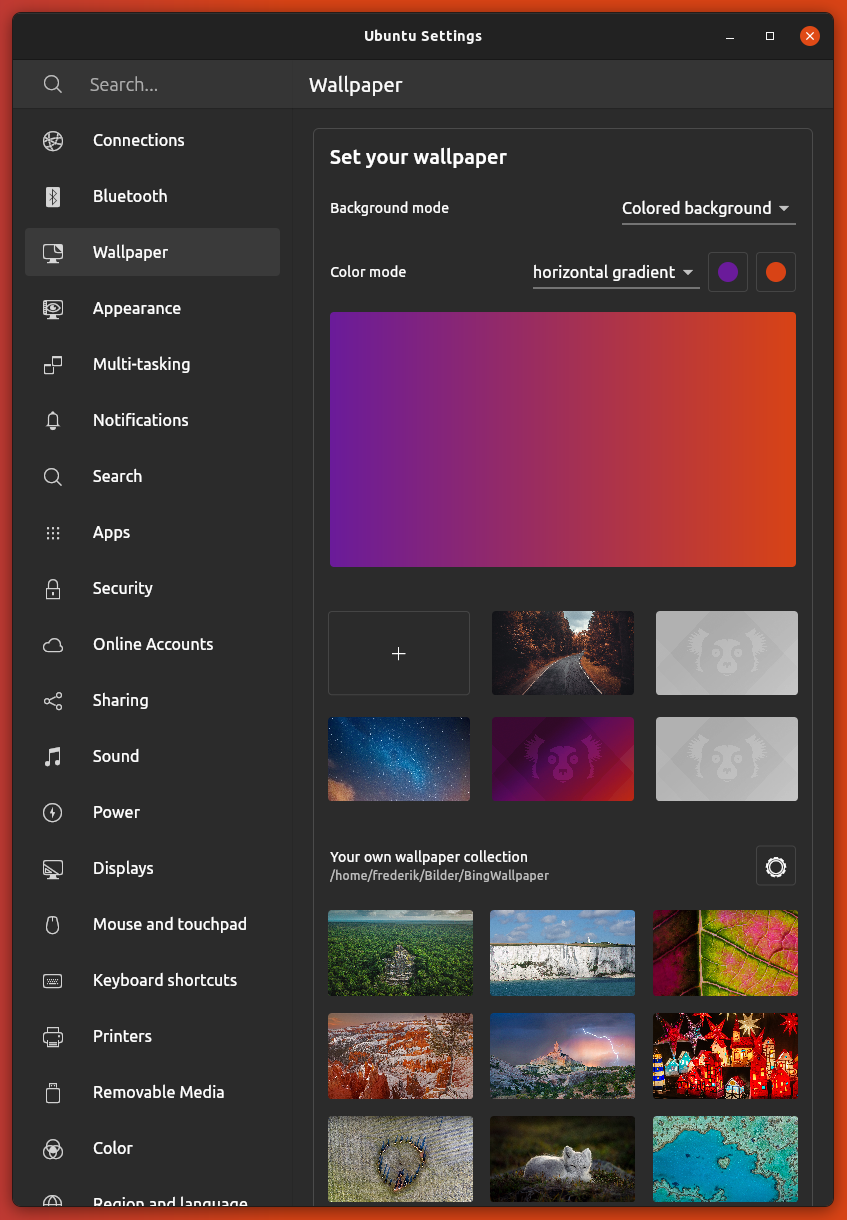 An Ubuntu Desktop system settings app made with Flutter