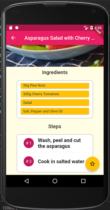 Meal App builds with flutter