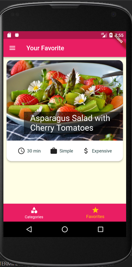 Meal App builds with flutter