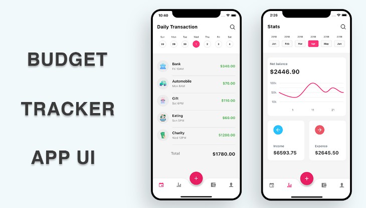 Budget Tracker App UI With Flutter