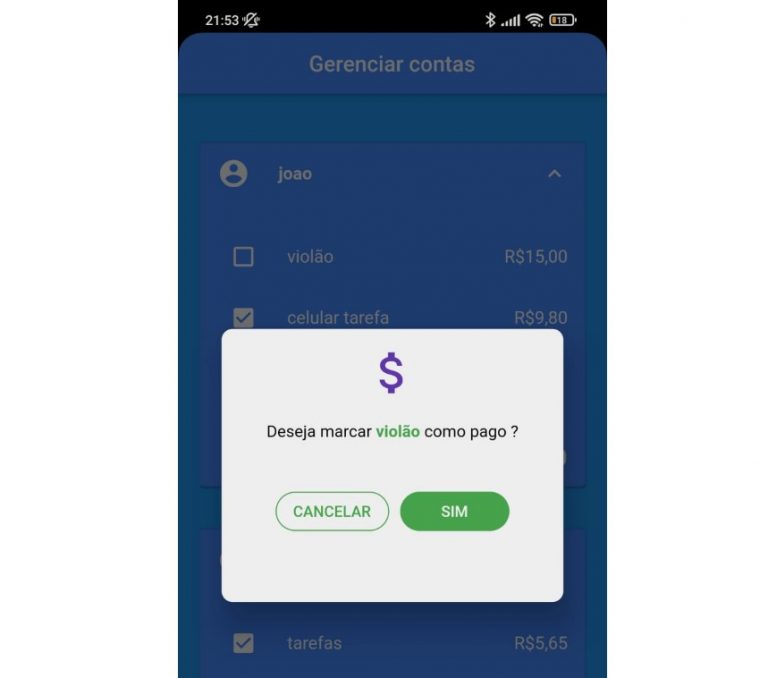Accounts manage app built with flutter
