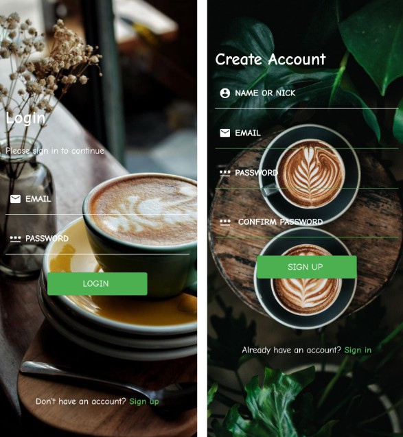 Coffee Shop app Built Using Flutter