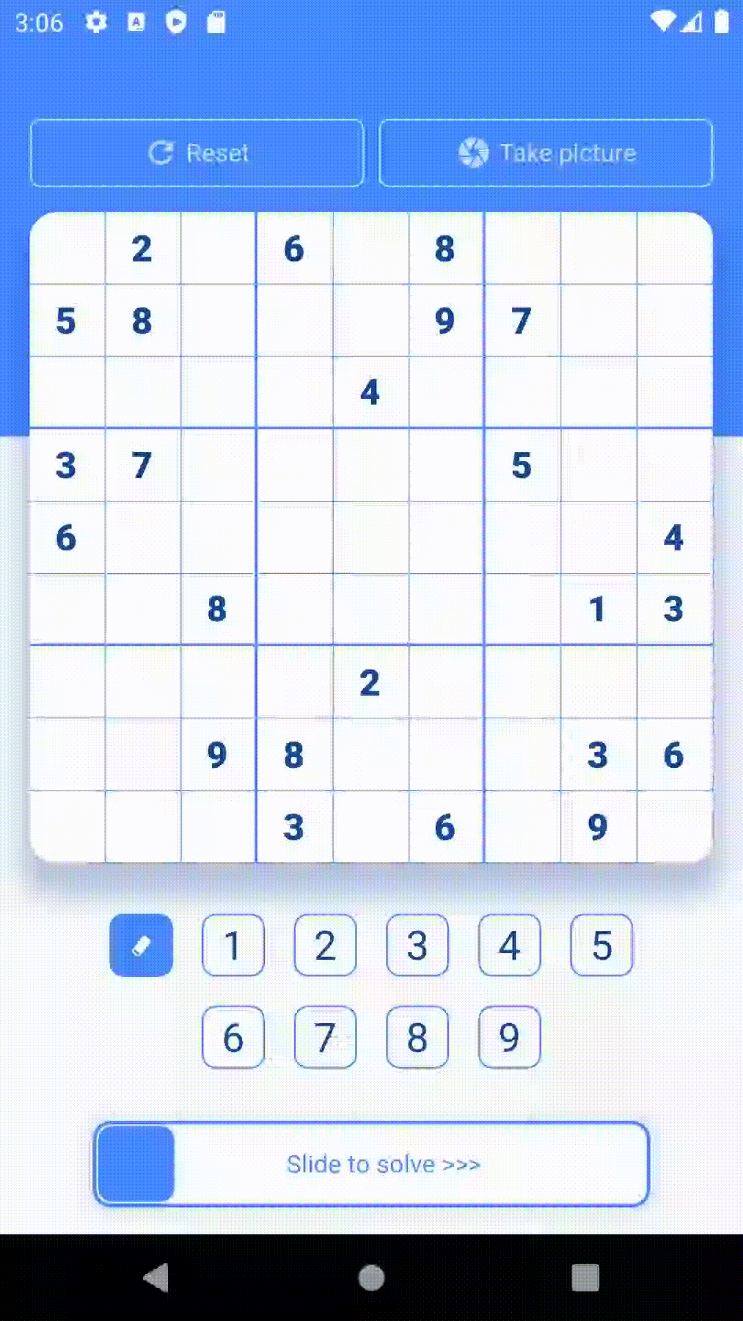 A simple Flutter application to get the solution to Sudoku puzzles