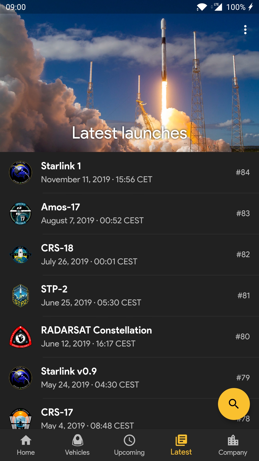 SpaceX GO- Rwema App Built With Flutter