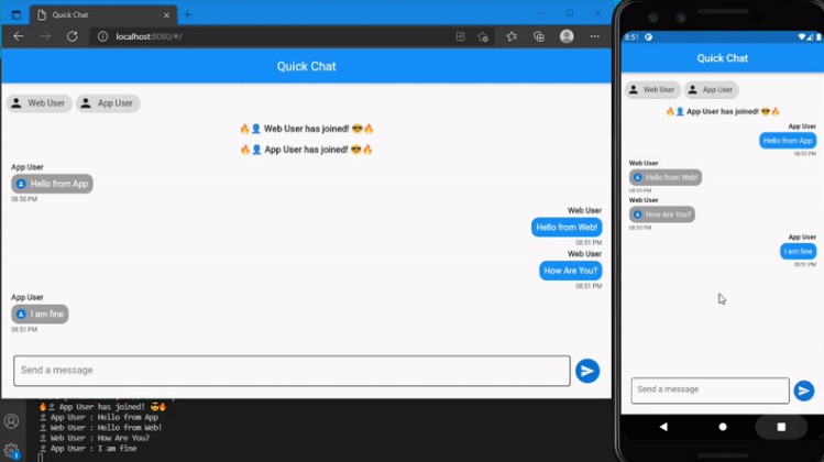 Flutter app for chatting (based on socket.io and Node.js)