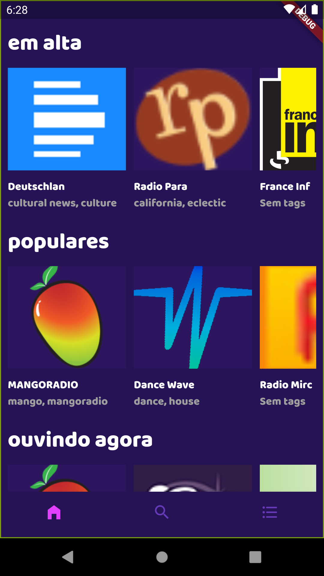 Radiao - A radio explorer app that lets you listen to several stations of various countries