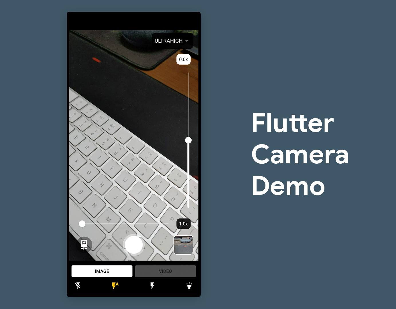A full-fledged camera app built with Flutter using the camera package