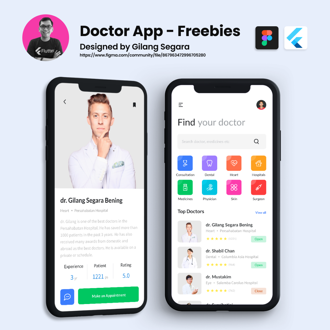 Doctor Online Appointment App UI Design With Flutter