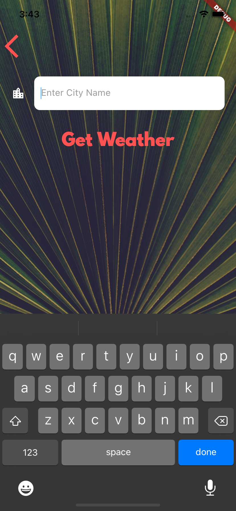 An eye pleasing weather app with flutter