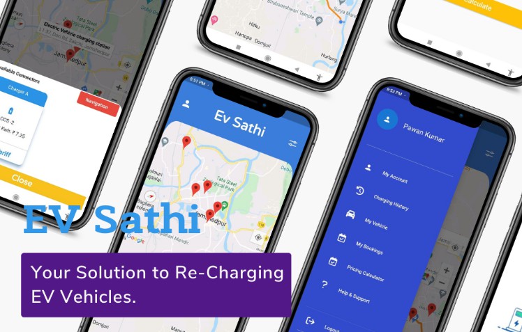 EV Sathi - An in-app future mobility solution to re-charging your EV vehicles at your convenience while you drive