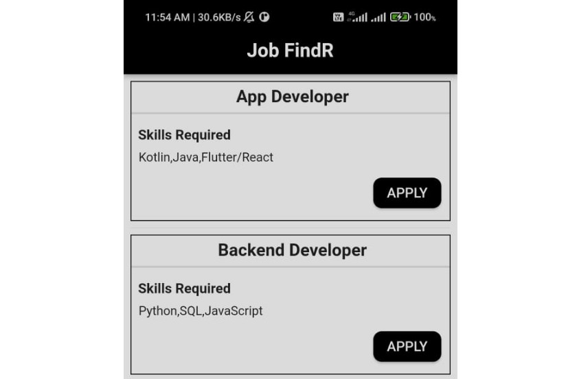 JobFindr App - Build a system that recommends jobs based on resume