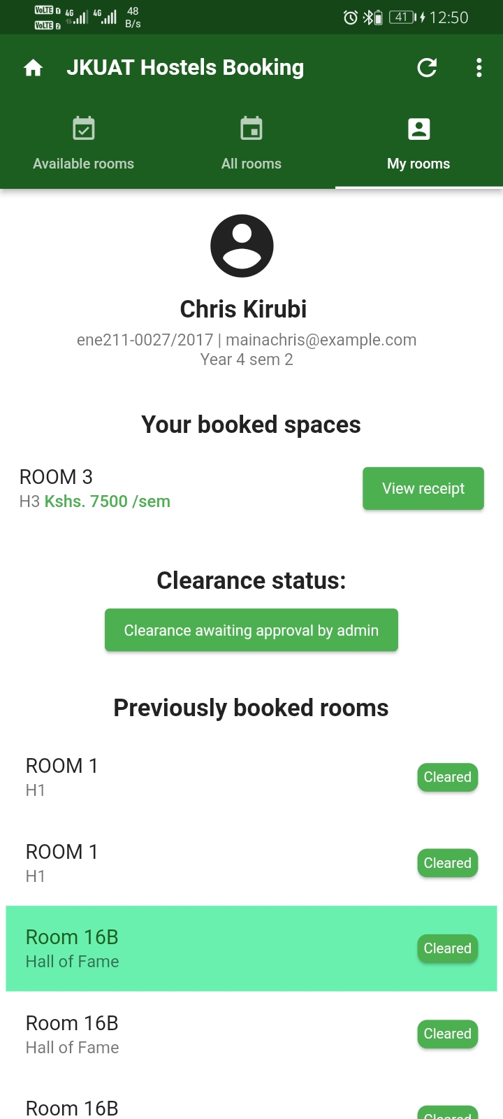 Flutter Hostel Booking App