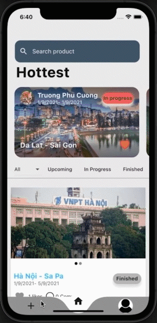 A social network Flutter mobile application mainly focused on travelers and traveling