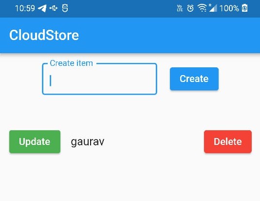 A sample application for managing the data on cloudstore and realtime databseon firebase