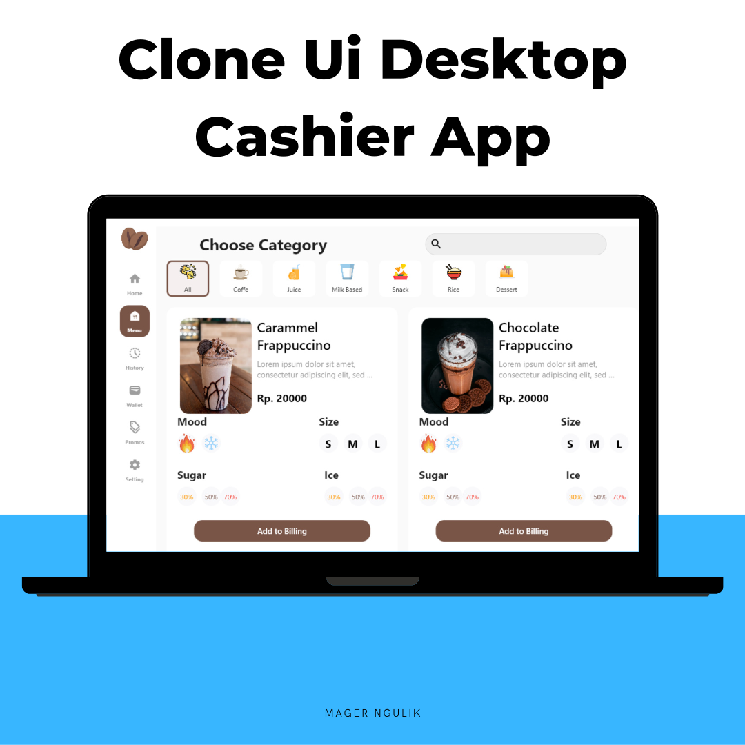 Clone UI Desktop Cashier Flutter