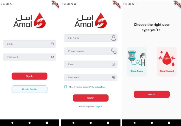 A Flutter app helps to connect individuals in need of blood with willing donors