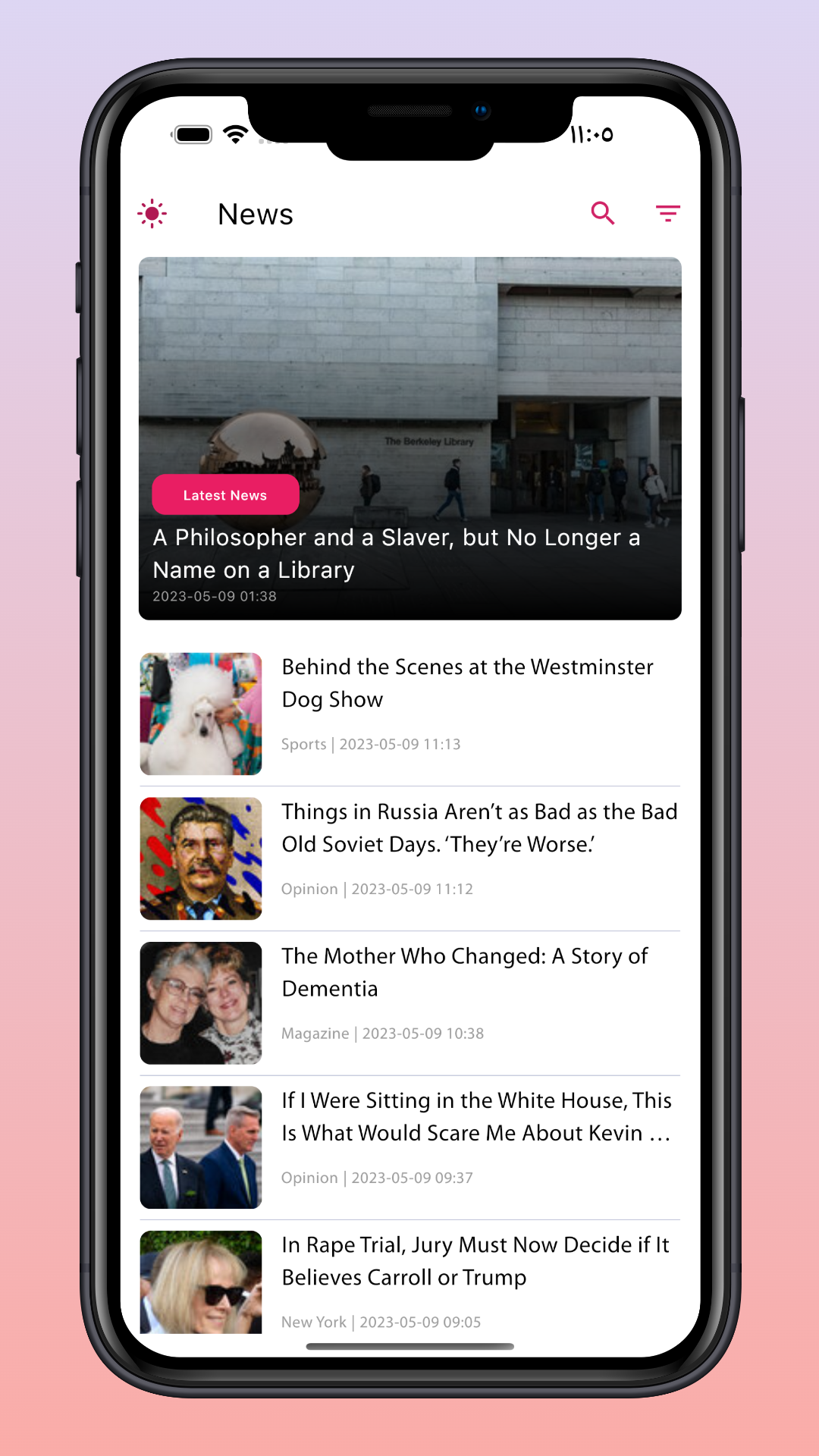 A simple app to access the NY Times Most Popular Articles API