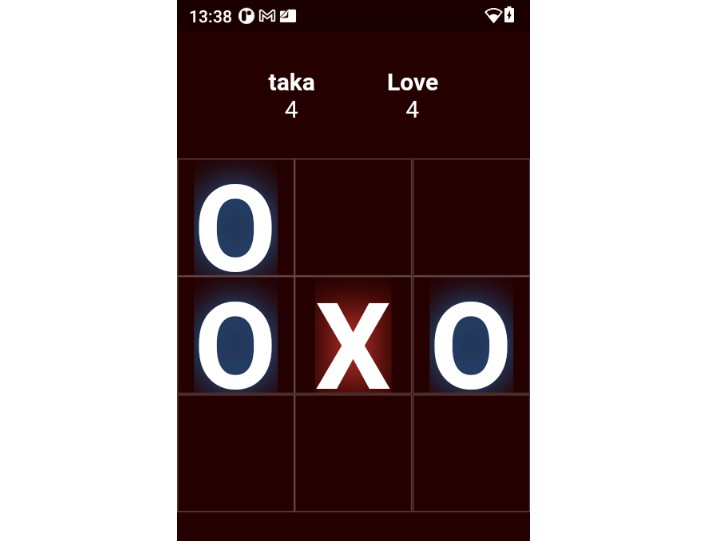 A multiplayer tic tac toe game which works in real time, built with flutter