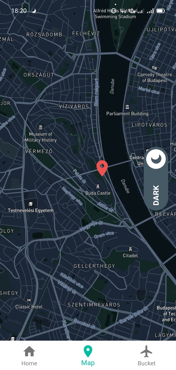 A smart travel bucket list android app developed using Flutter