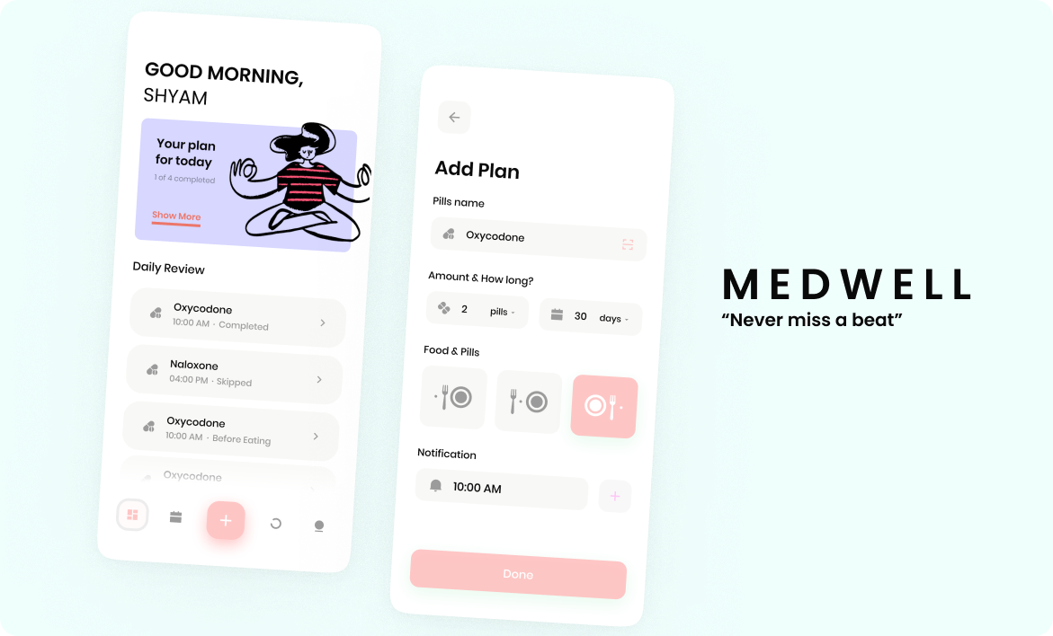 An Android application that helps you track your medication intake and menstrual cycle