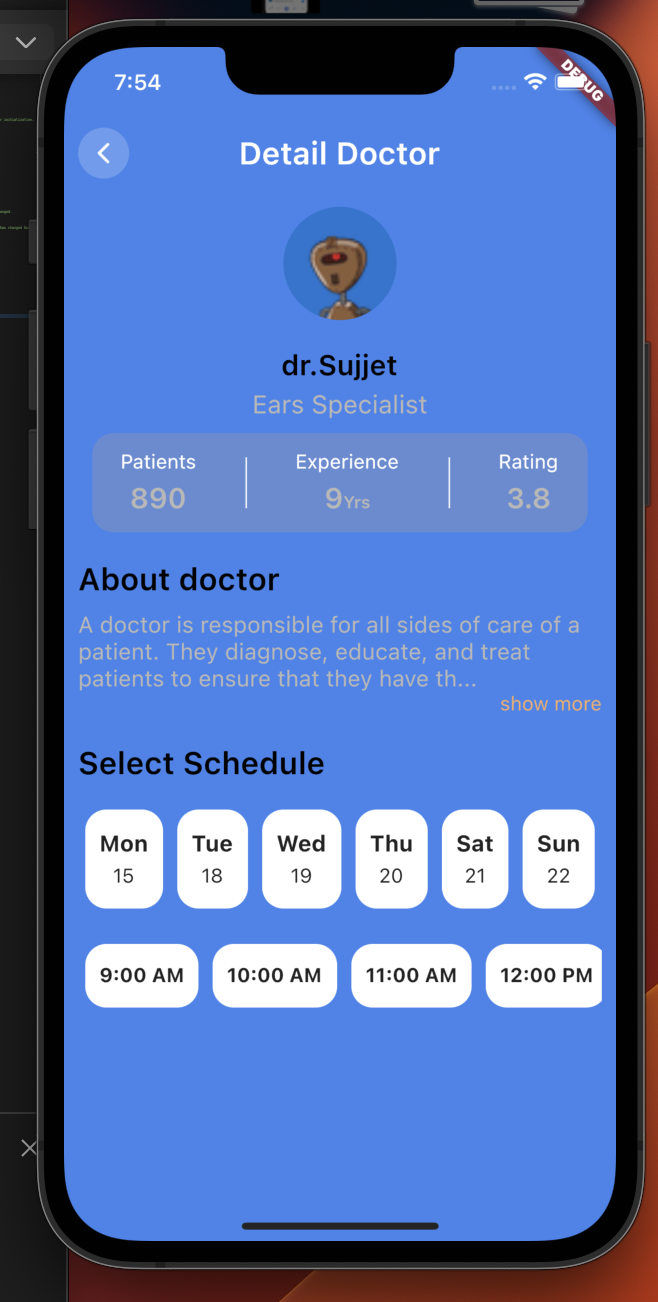 Medical Consultation App with Flutter