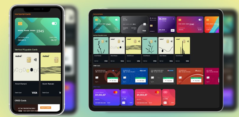 A Credit Cards UI built with Flutter
