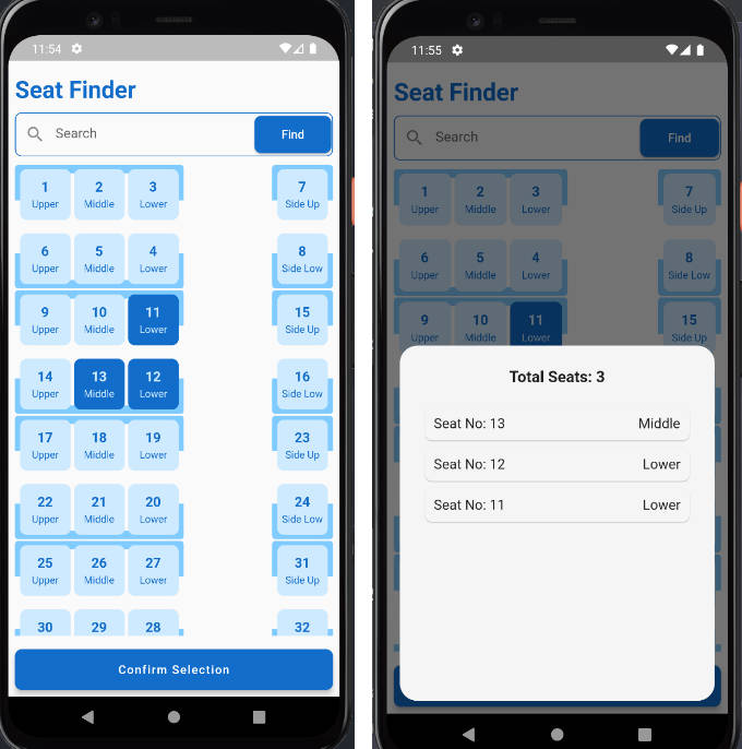 A Flutter application that allows users to view cabin layouts