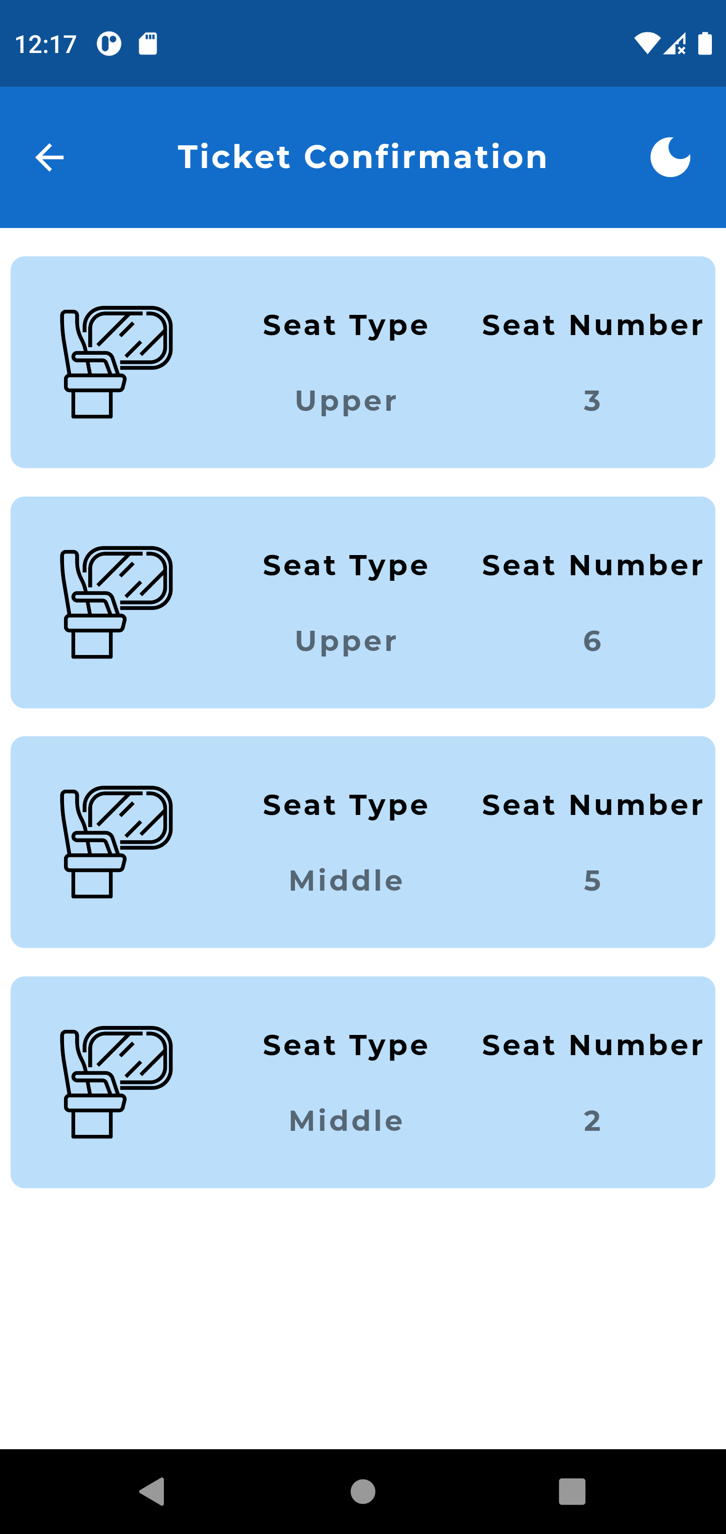 A train seat selection UI made using Flutter Framework and provider state management for CRUV technical assignment