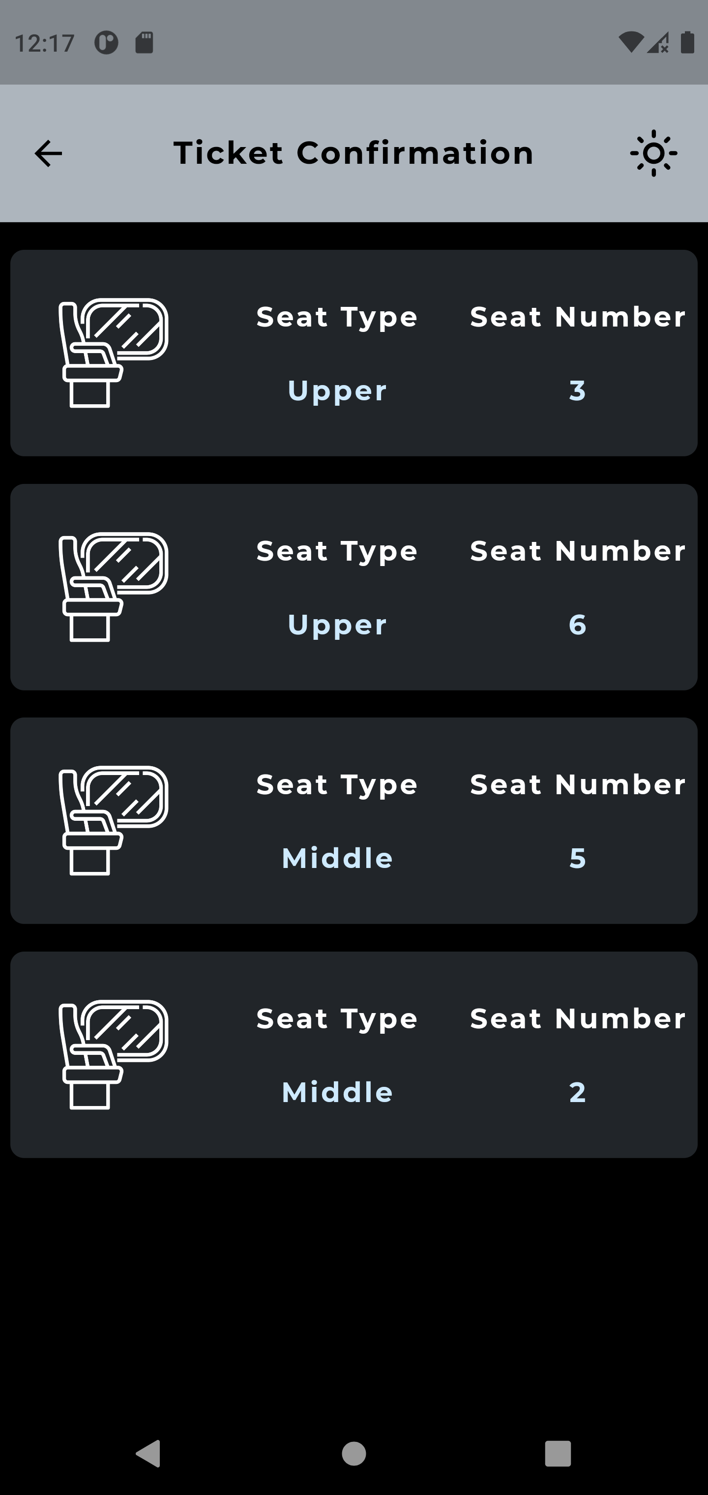 A train seat selection UI made using Flutter Framework and provider state management for CRUV technical assignment
