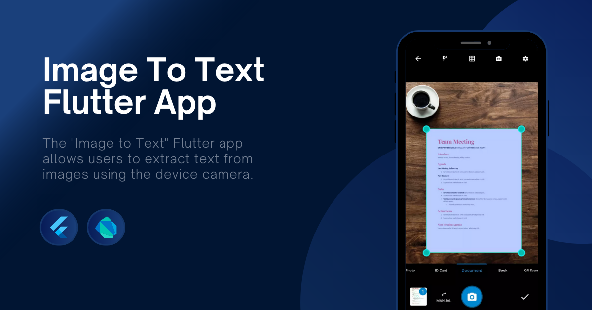 Image to Text app allows users to extract text from images using the device camera