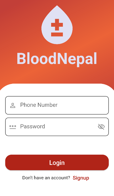 A Blood Donation app with Flutter