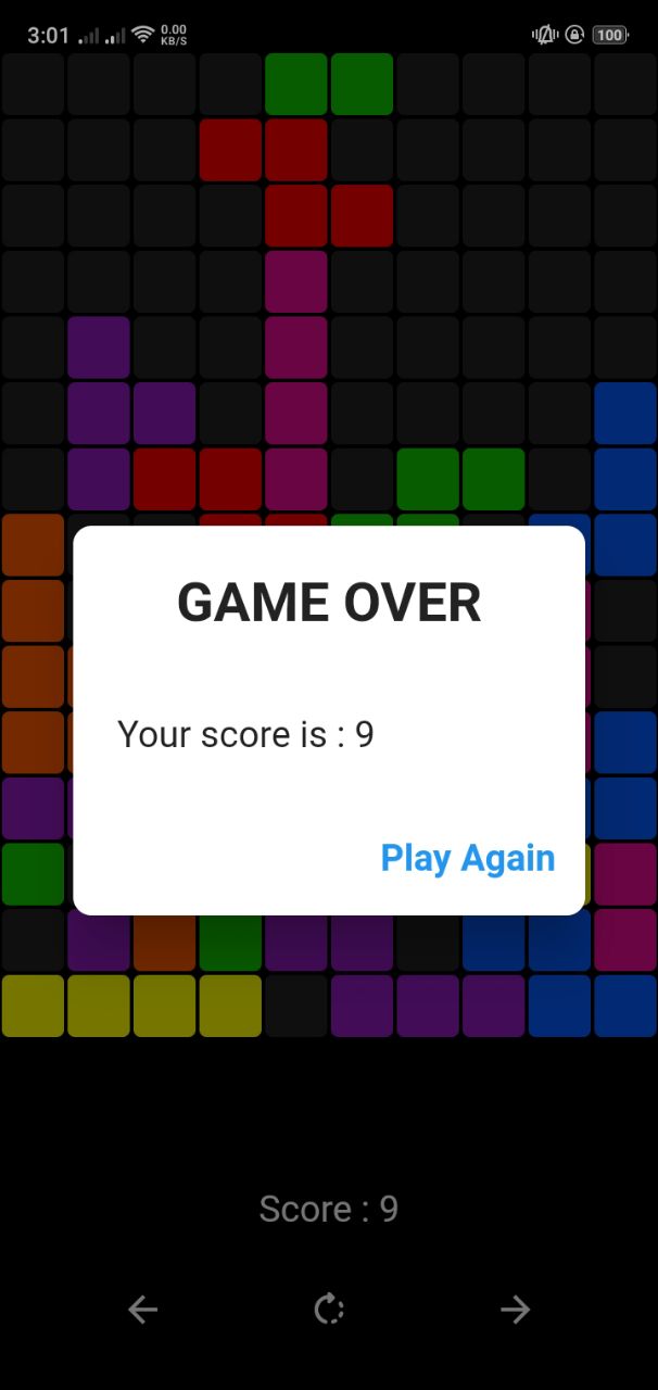 A classic implementation of the popular Tetris game built using Flutter