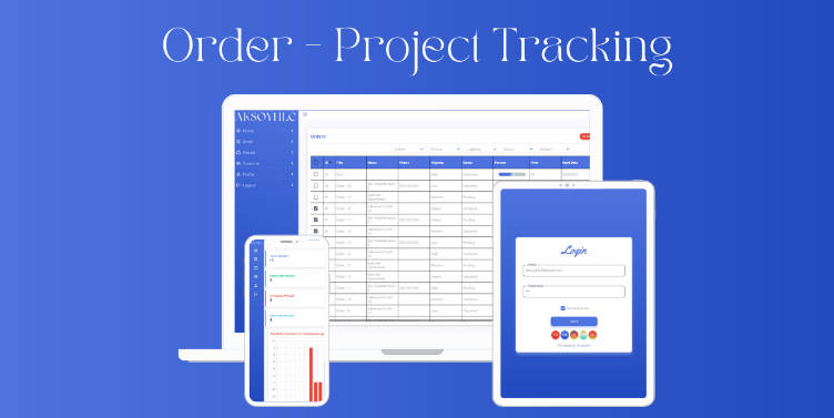 A flutter application that you can track your projects and orders