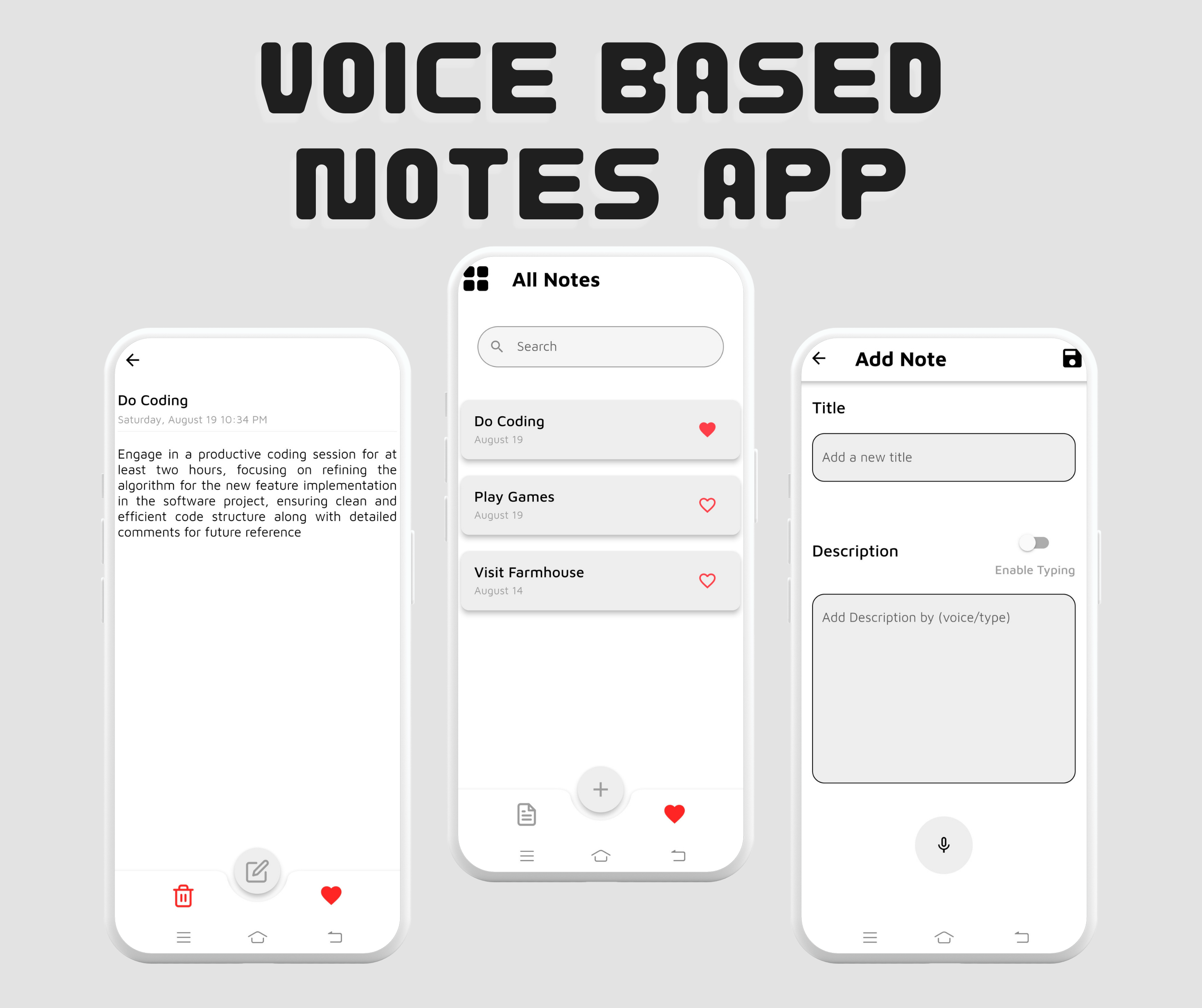 Voice-Based Notes App built with Flutter
