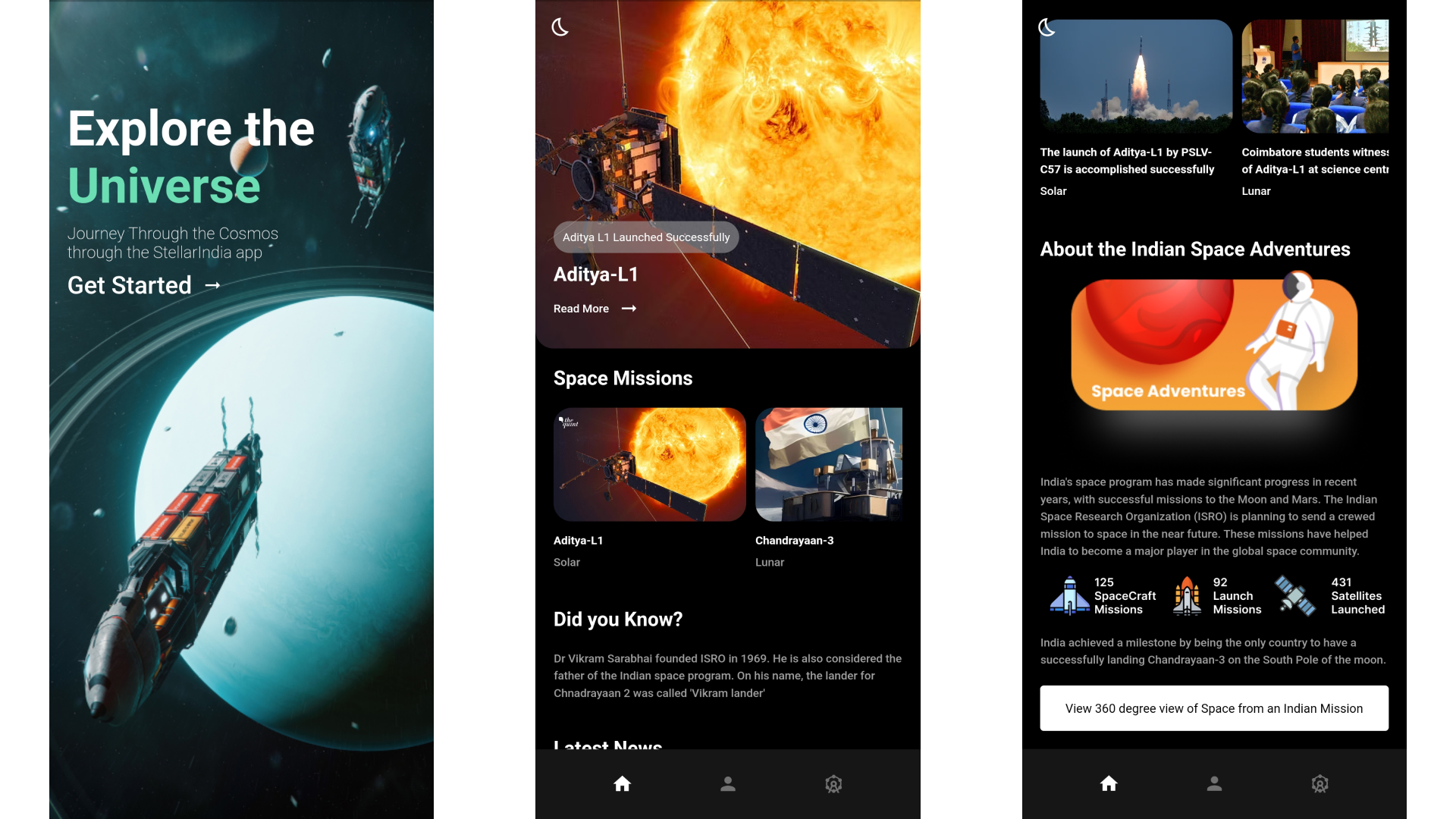 The ultimate Space Edu-Tainment experience project built using Flutter