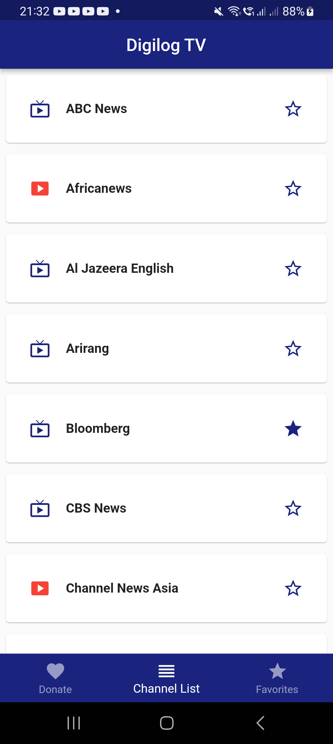 A free and open-source TV news app with Flutter