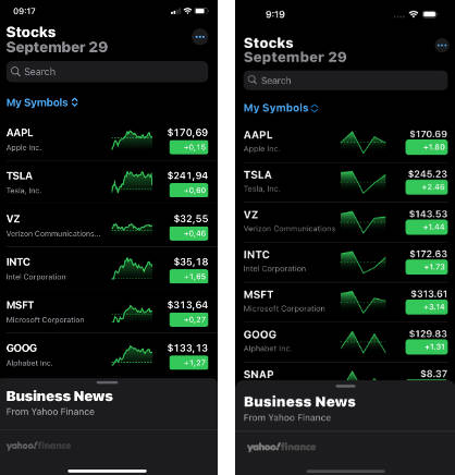 Apple Stocks App Clone with Flutter