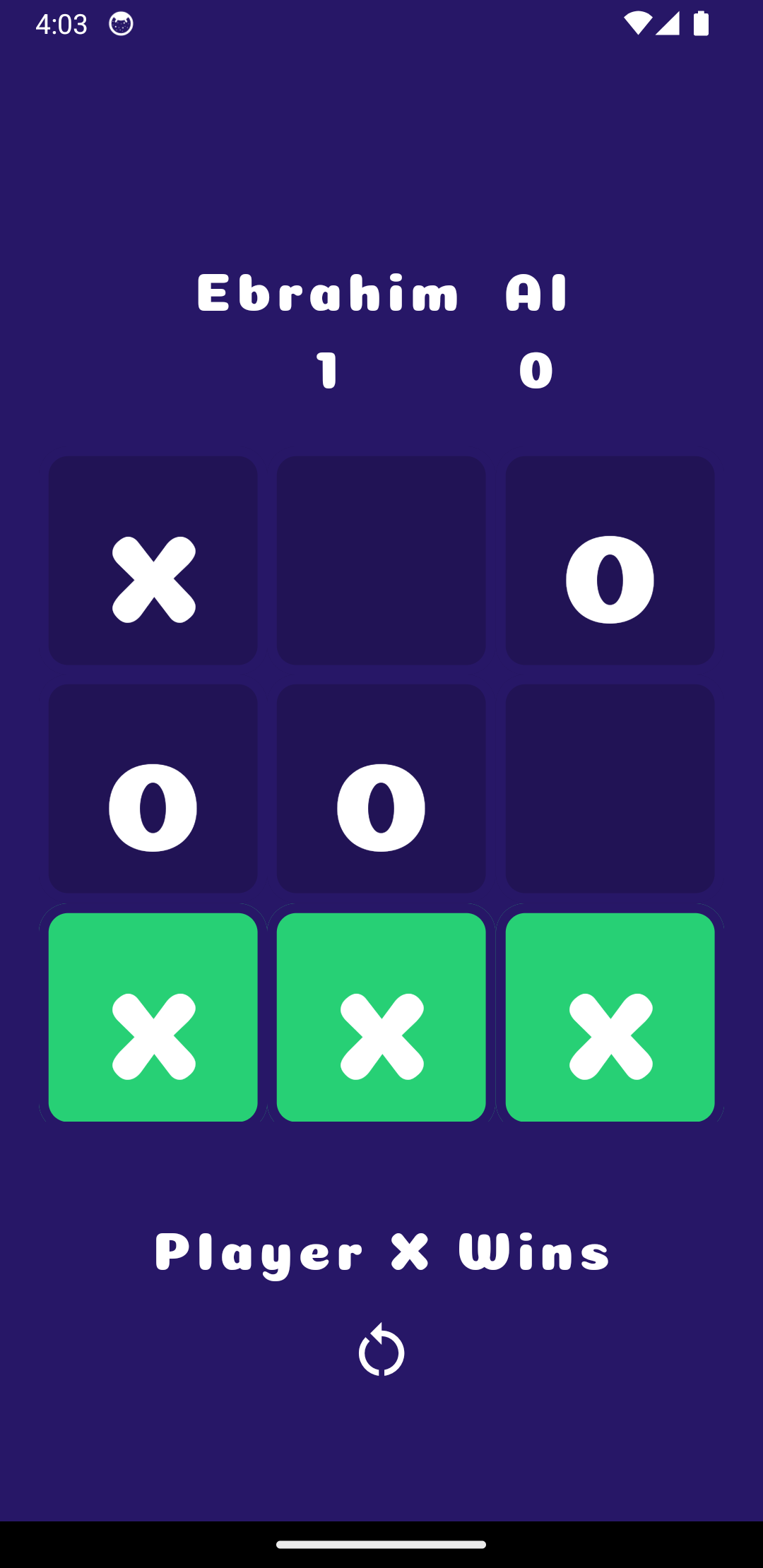 A simple X O game built with Flutter