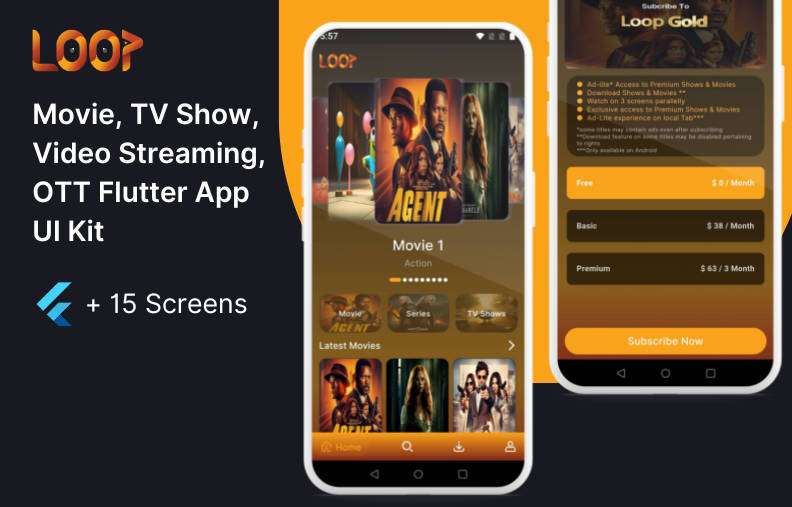 20 Best Flutter Movie App Templates