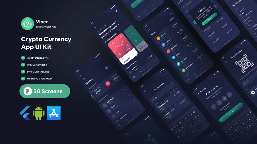 22 Best Flutter Crypto App Templates and UI Kits